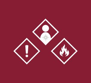 Piktogramm mit einem Fass mit Gefahrensymbol