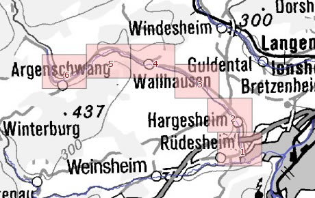 Die Karte zeigt die Überschwemmungsgebiete des Gräfenbachs